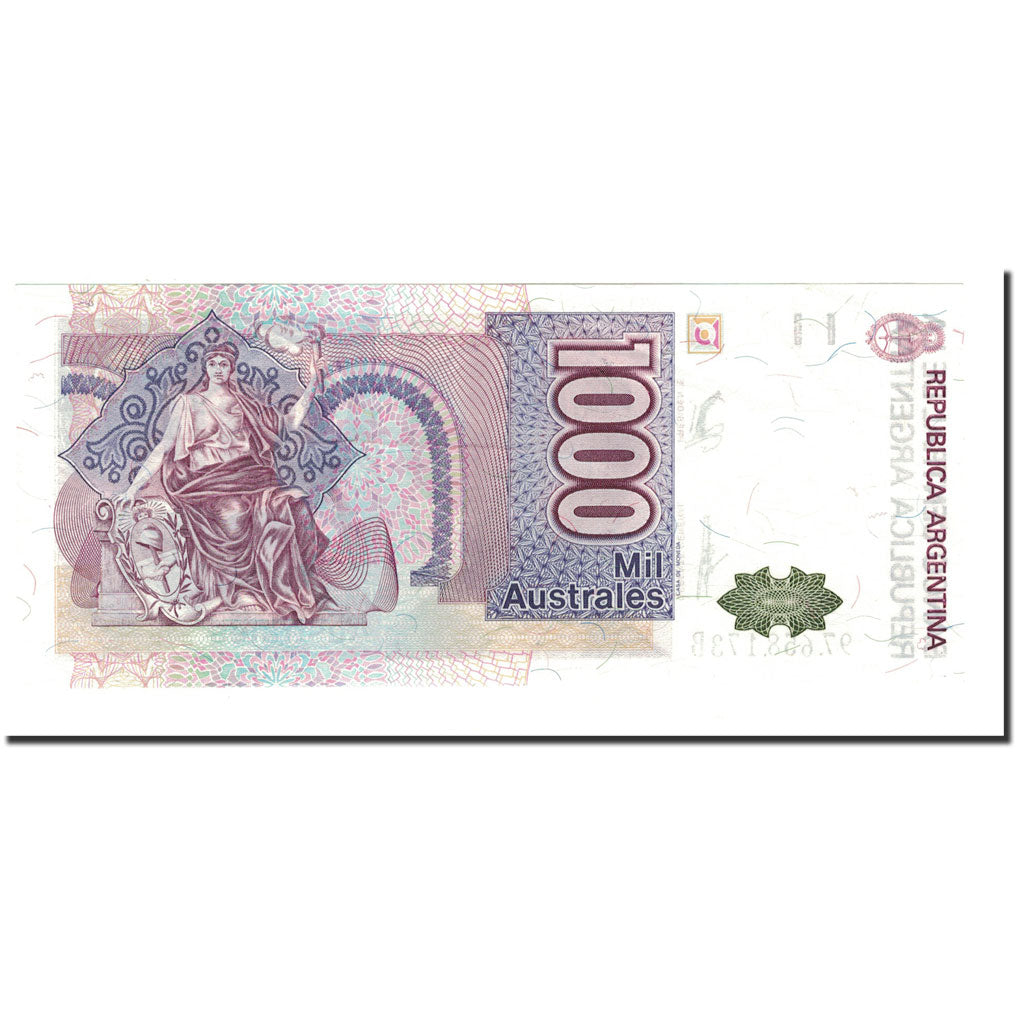 Banknote, Argentina, 1000 Australes, Undated (1988-90), KM:329b, UNC(60-62)