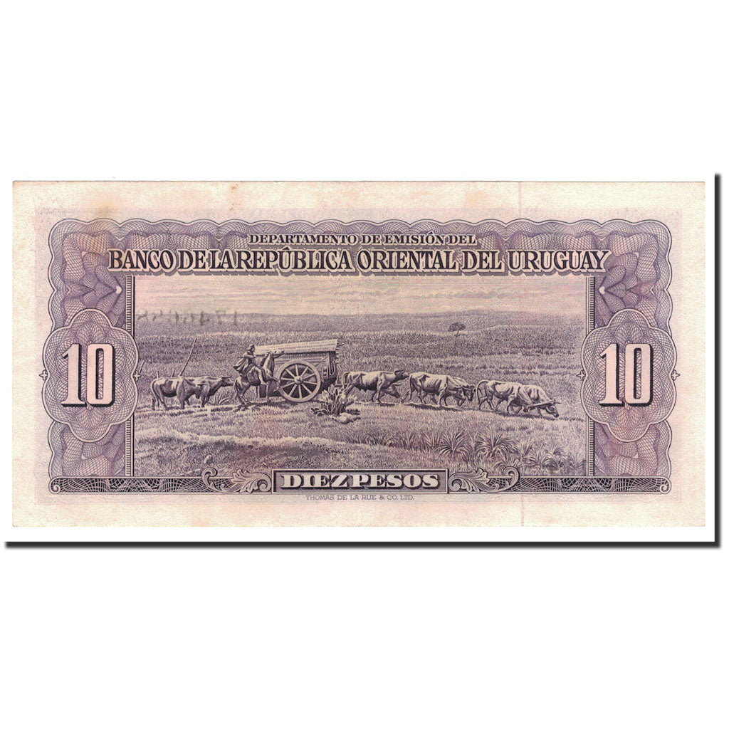 Uruguay, 10 Pesos, L.1939, KM:37c, SPL