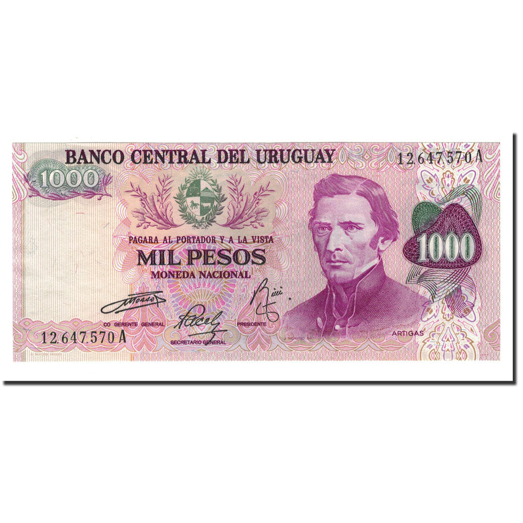 Geldschein, Uruguay, 1000 Pesos, Undated (1974), KM:52, UNZ
