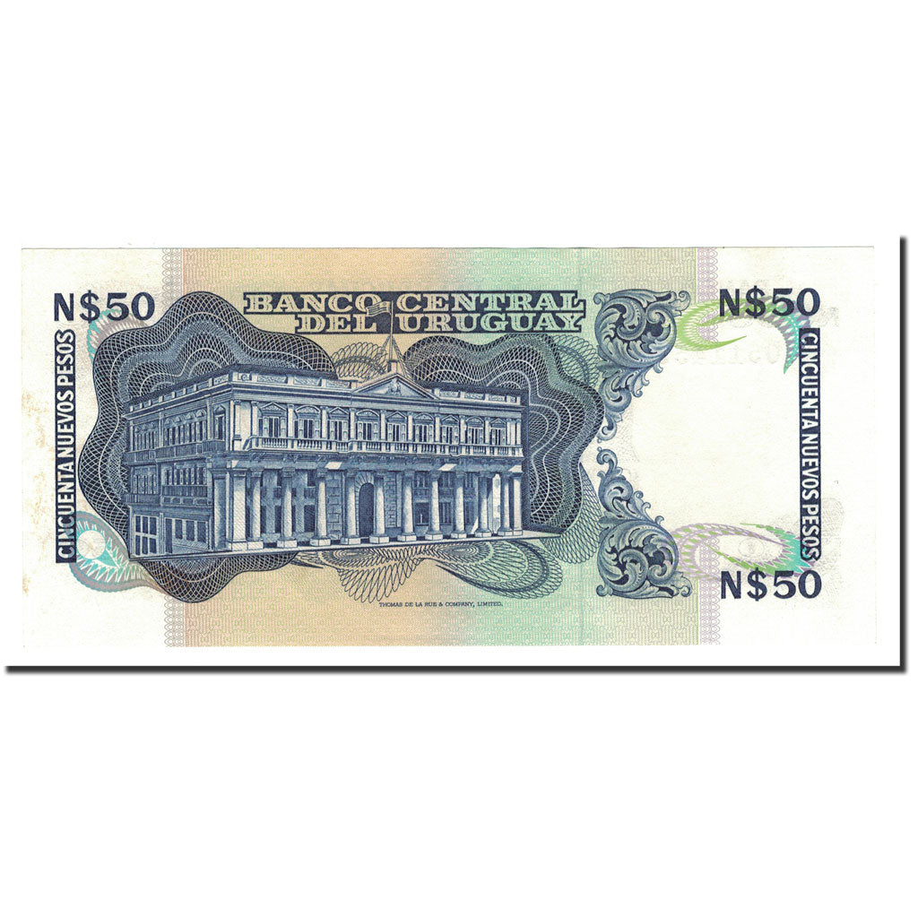 Banknote, Uruguay, 50 Nuevos Pesos, Undated (1988-89), KM:61a, UNC(64)