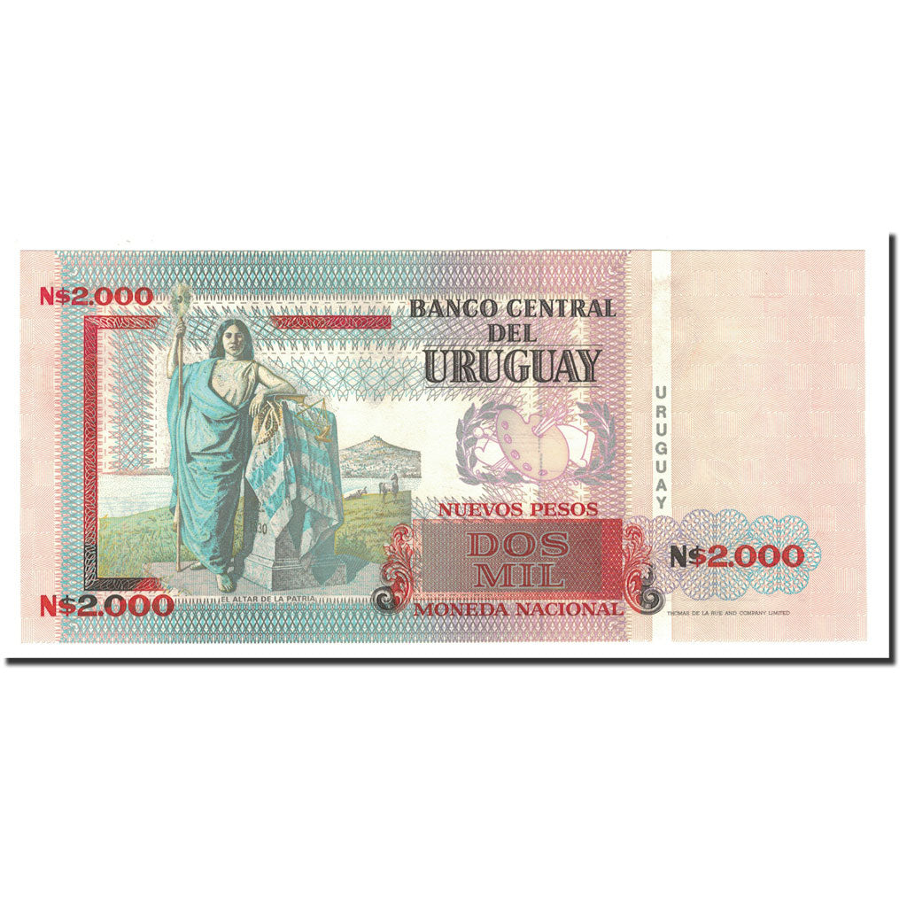 Banknote, Uruguay, 2000 Nuevos Pesos, 1989, KM:68a, UNC(65-70)
