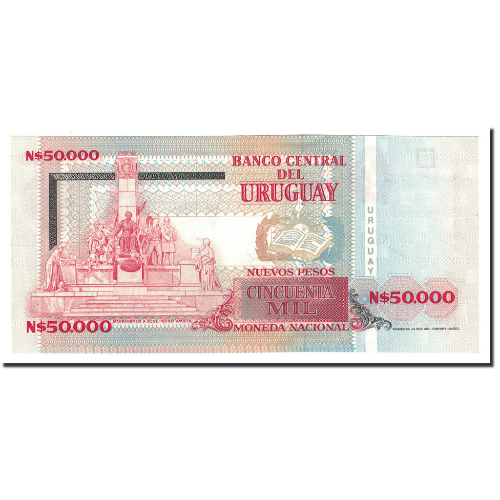 Banknote, Uruguay, 50,000 Nuevos Pesos, 1991, KM:70b, UNC(65-70)