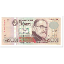 Biljet, Uruguay, 200,000 Nuevos Pesos, 1992, KM:72a, NIEUW