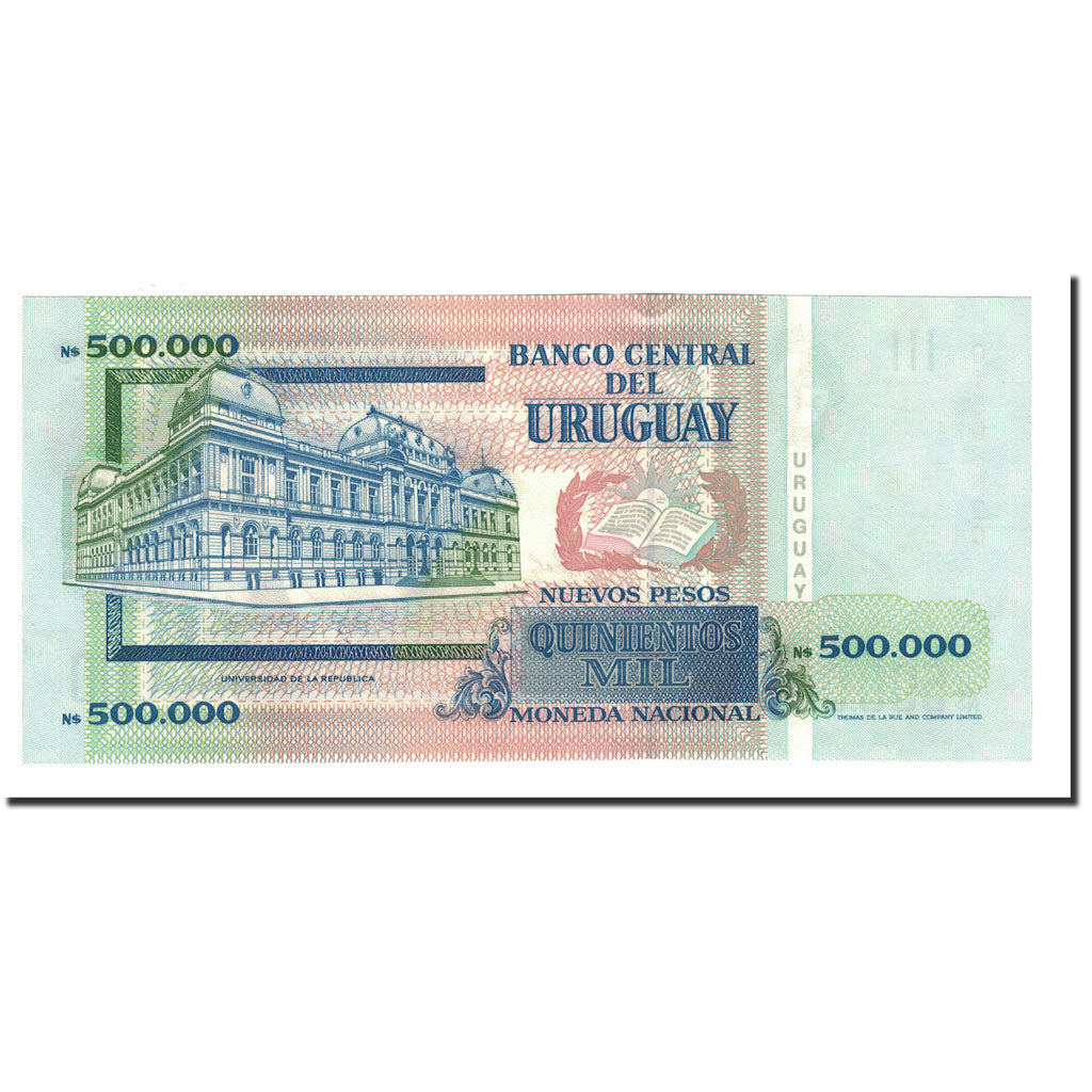 Banknote, Uruguay, 500,000 Nuevos Pesos, 1992, KM:73a, UNC(65-70)