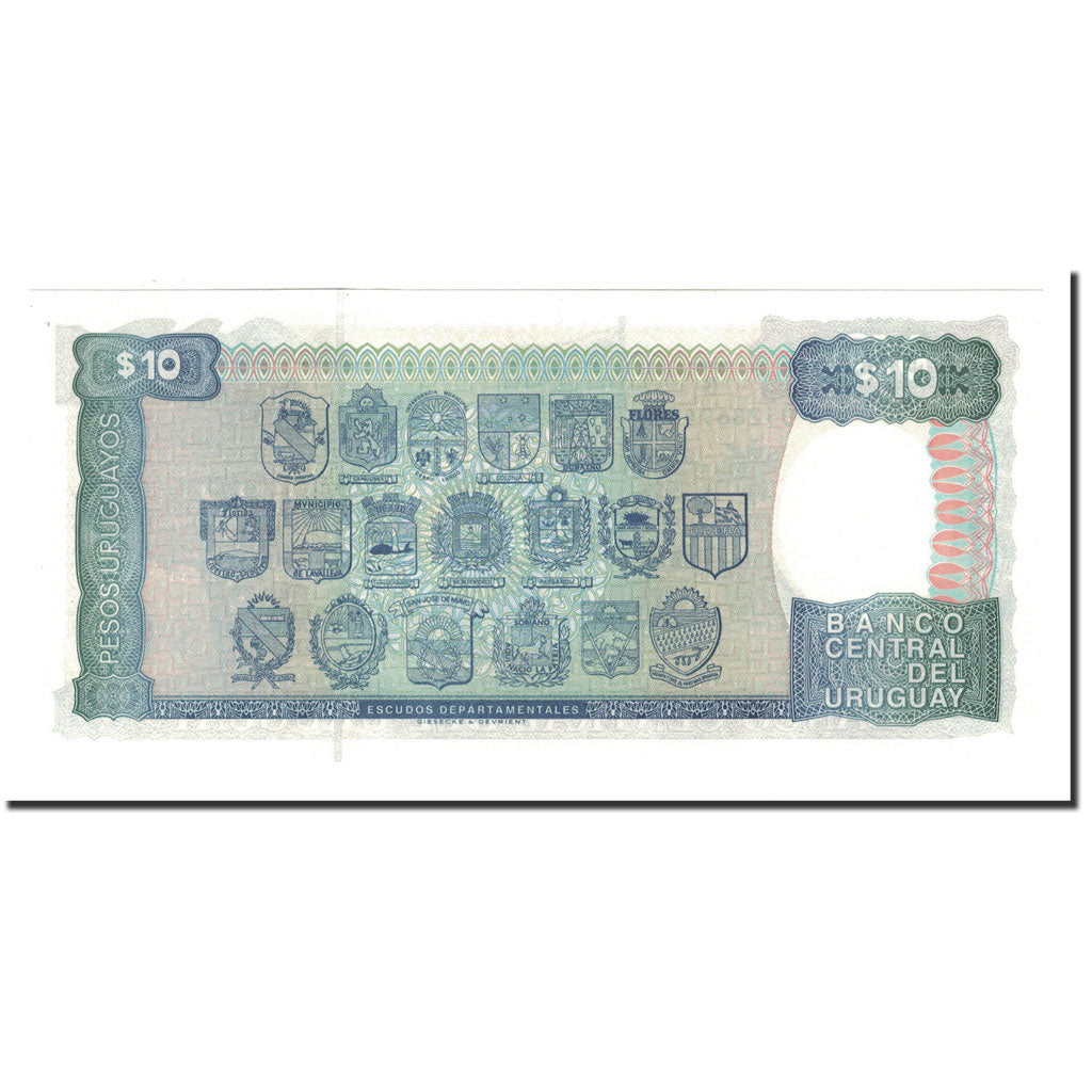 Uruguay, 10 Pesos Uruguayos, Undated (1995), KM:73Bb, UNC(65-70)