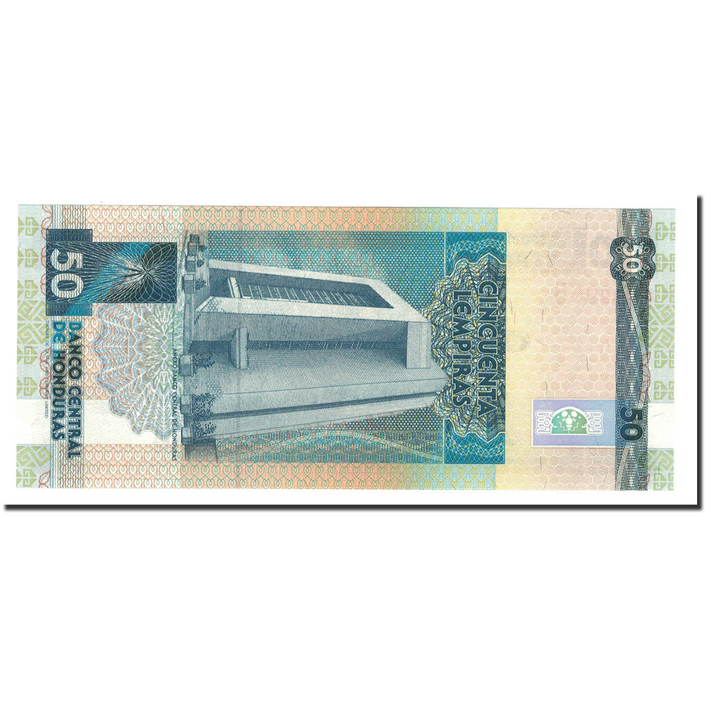 Banknote, Honduras, 50 Lempiras, 1993, 1993-02-25, KM:74b, UNC(65-70)