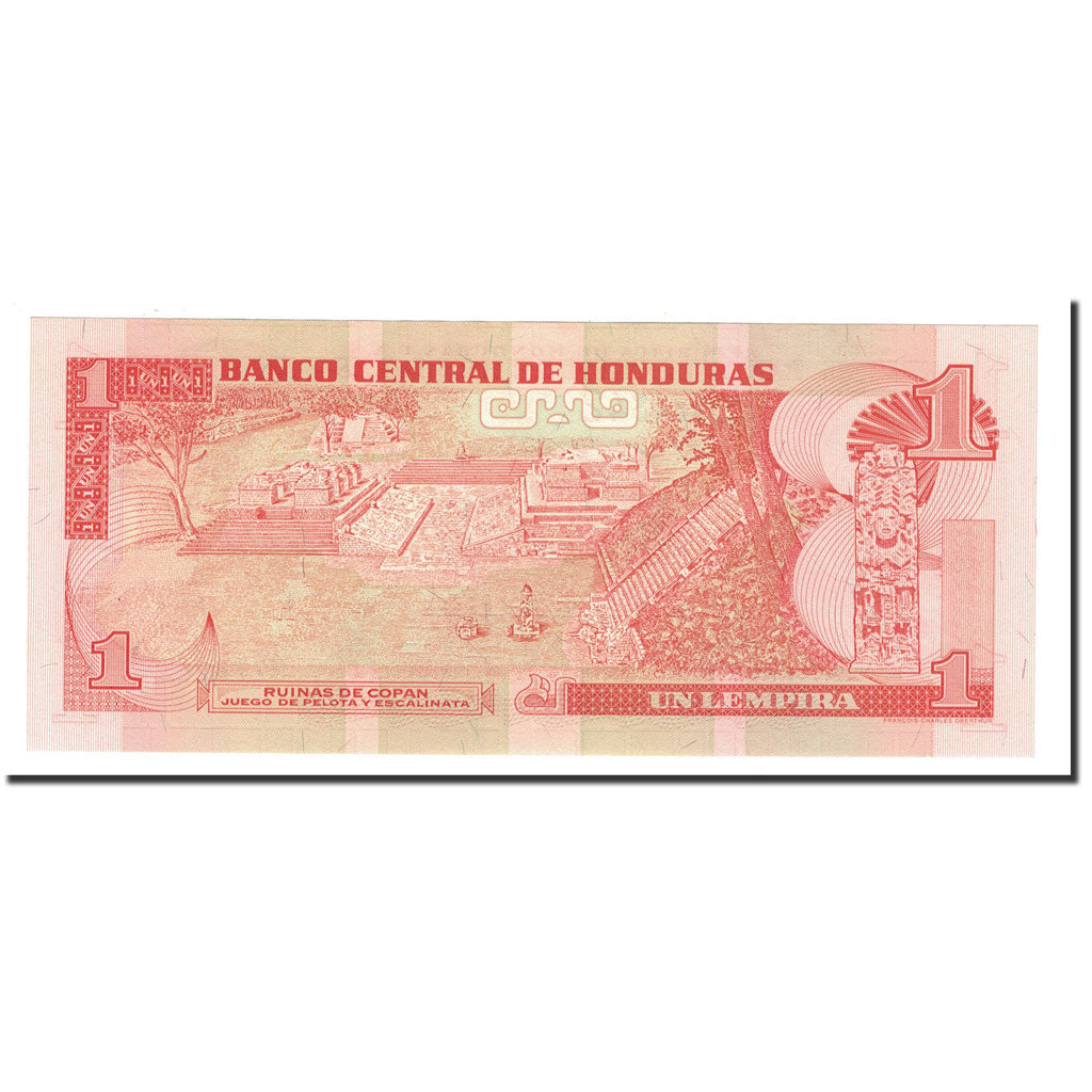 Banknote, Honduras, 1 Lempira, 1996, 1996-12-12, KM:79a, UNC(65-70)