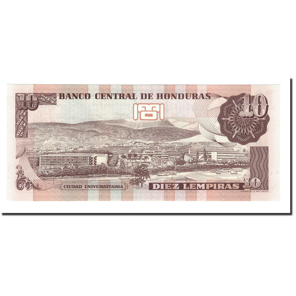 Banknote, Honduras, 10 Lempiras, 1996, 1996-12-12, KM:82a, UNC(65-70)