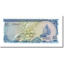 Banknote, Maldives, 50 Rufiyaa, 1987, 1987-08-25, KM:13b, UNC(65-70)