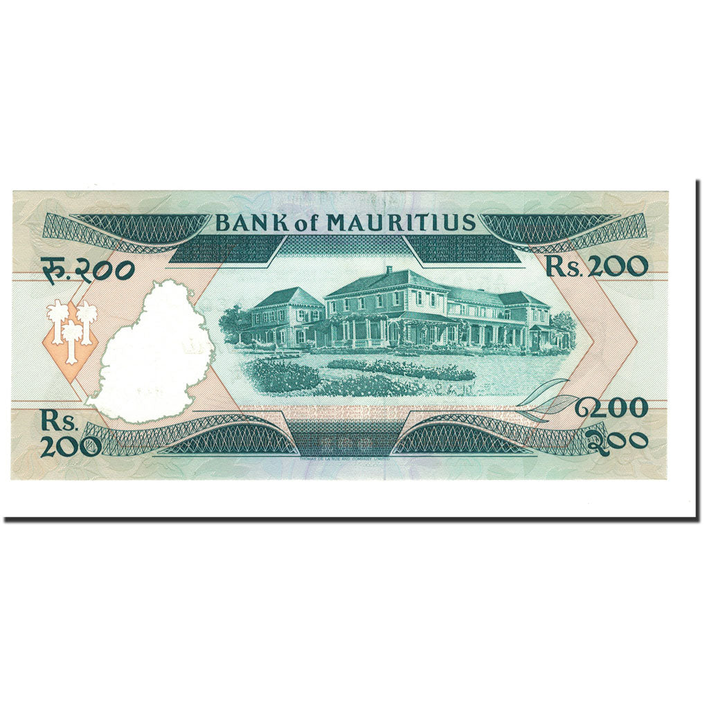 Billete, 200 Rupees, 1985, Mauricio, KM:39b, UNC