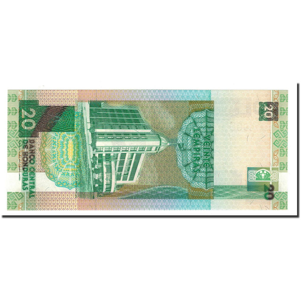 Banknote, Honduras, 20 Lempiras, 1996, 1996-12-12, KM:73d, UNC(65-70)