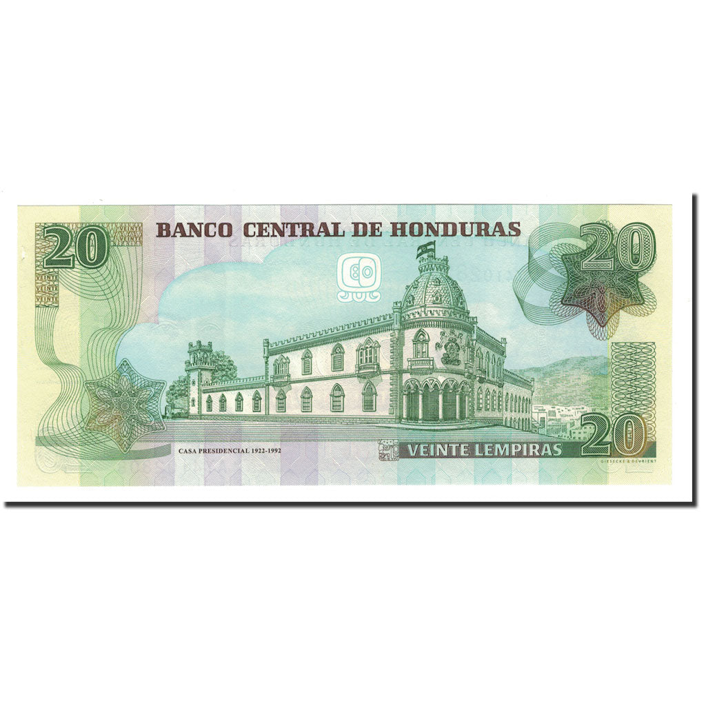 Honduras, 20 Lempiras, 2004, 2004-08-26, KM:92, UNC(60-62)