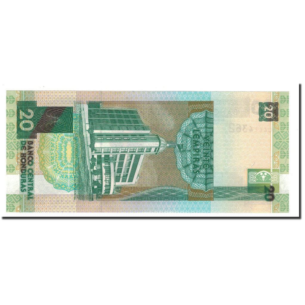 Banknote, Honduras, 20 Lempiras, 2001, 2001-08-30, KM:87a, UNC(65-70)