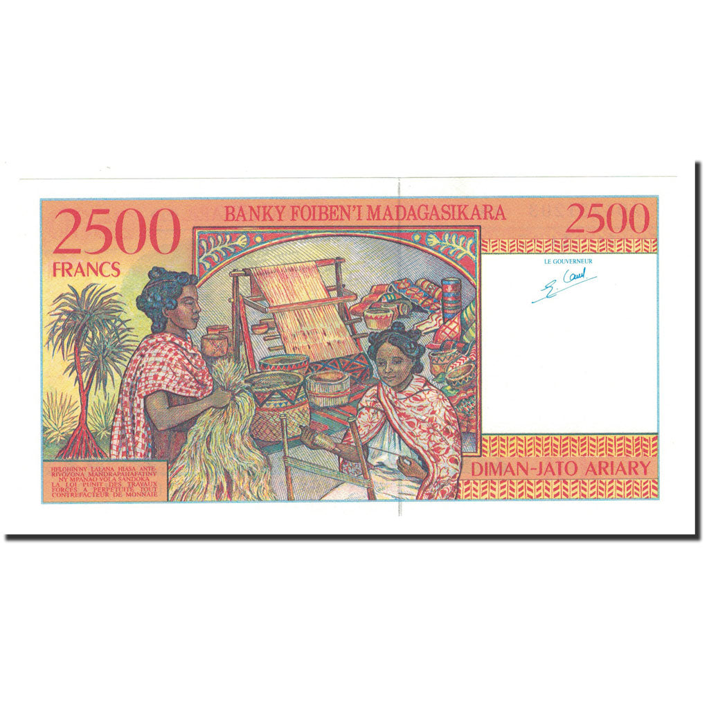 Madagascar, 2500 Francs = 500 Ariary, 1998, KM:81, UNC(65-70)