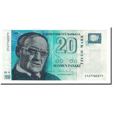 Banconote, Finlandia, 20 Markkaa, 1993, KM:123, SPL