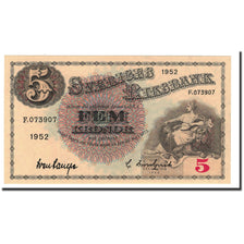 Banknote, Sweden, 5 Kronor, 1914-1918, 1952, KM:33ai, UNC(63)