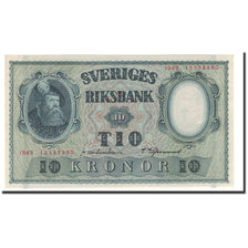 Billet, Suède, 10 Kronor, 1940, 1949, KM:40j, NEUF