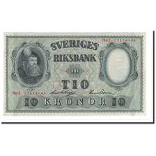 Banknote, Sweden, 10 Kronor, 1940, 1942, KM:40c, UNC(64)