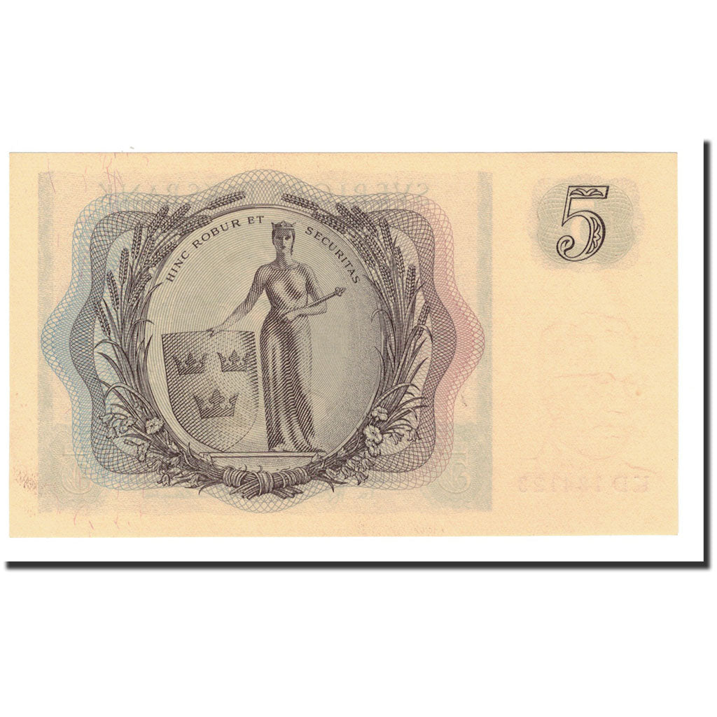 Banknote, Sweden, 5 Kronor, 1952-1955, 1956, KM:42c, UNC(64)