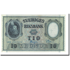 Geldschein, Schweden, 10 Kronor, 1952-1955, KM:43g, UNZ