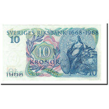Svezia, 10 Kronor, 1968, KM:56a, SPL+
