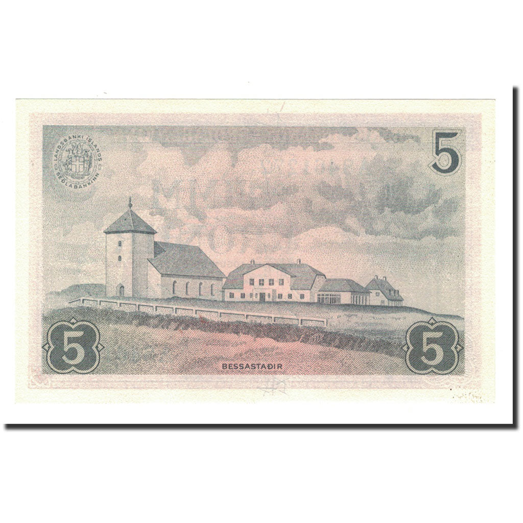 Banconote, Islanda, 5 Kronur, L.1957, KM:37a, 1957-06-21, FDS