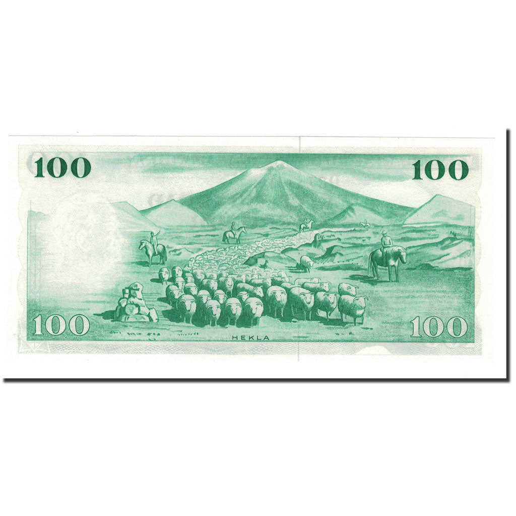 Banknote, Iceland, 100 Kronur, L.1957, 1957-06-21, KM:40a, UNC(65-70)