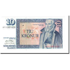 Billete, 10 Kronur, L.1961, Islandia, KM:48a, 1961-03-29, UNC