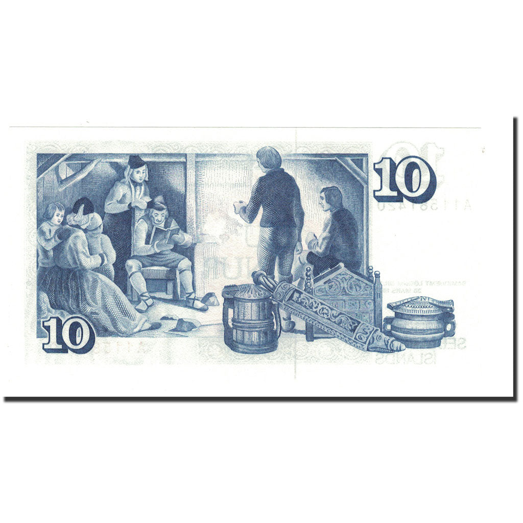 Banknote, Iceland, 10 Kronur, L.1961, 1961-03-29, KM:48a, UNC(65-70)