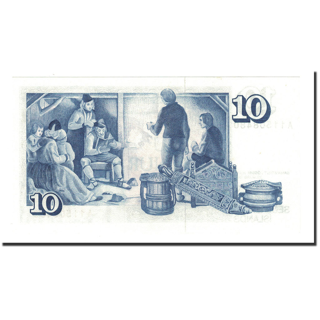 Banknote, Iceland, 10 Kronur, L.1961, 1961-03-29, KM:48a, UNC(65-70)