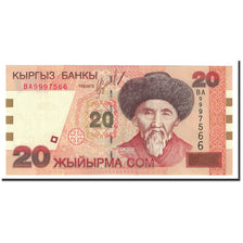 Banknote, KYRGYZSTAN, 20 Som, 2002, KM:19, UNC(65-70)