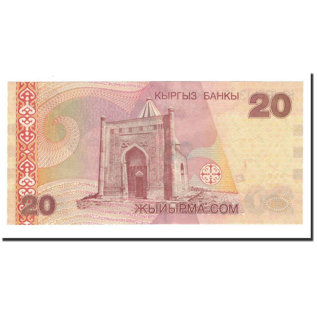 Banknote, KYRGYZSTAN, 20 Som, 2002, KM:19, UNC(65-70)