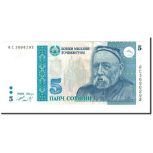 Banconote, Tagikistan, 5 Somoni, 1999, KM:15a, FDS
