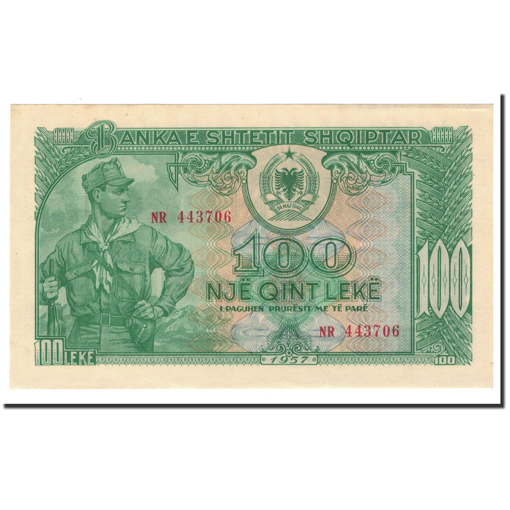 Banknote, Albania, 100 Lekë, 1957, KM:30a, UNC(64)