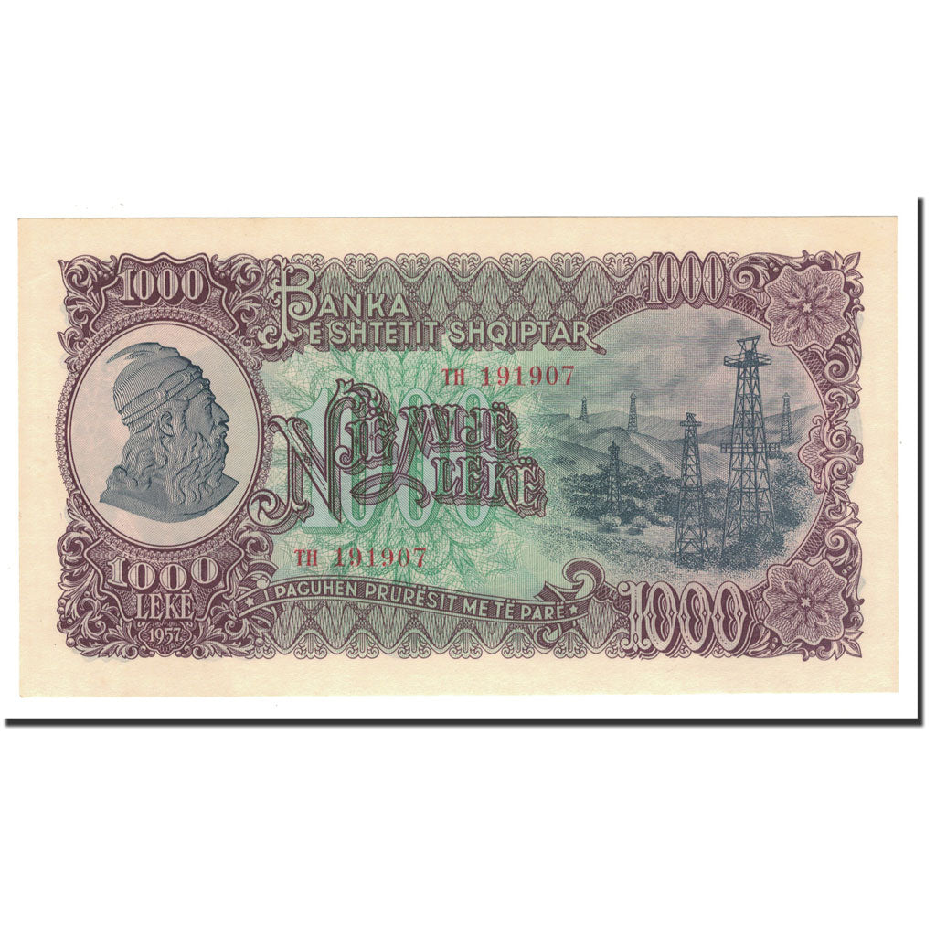 Banknote, Albania, 1000 Lekë, 1957, KM:32a, UNC(65-70)