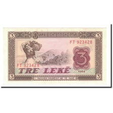 Banconote, Albania, 3 Lekë, 1964, KM:34a, FDS