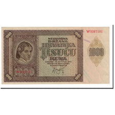 Billet, Croatie, 1000 Kuna, 1941, 1941-05-26, KM:4a, SPL+