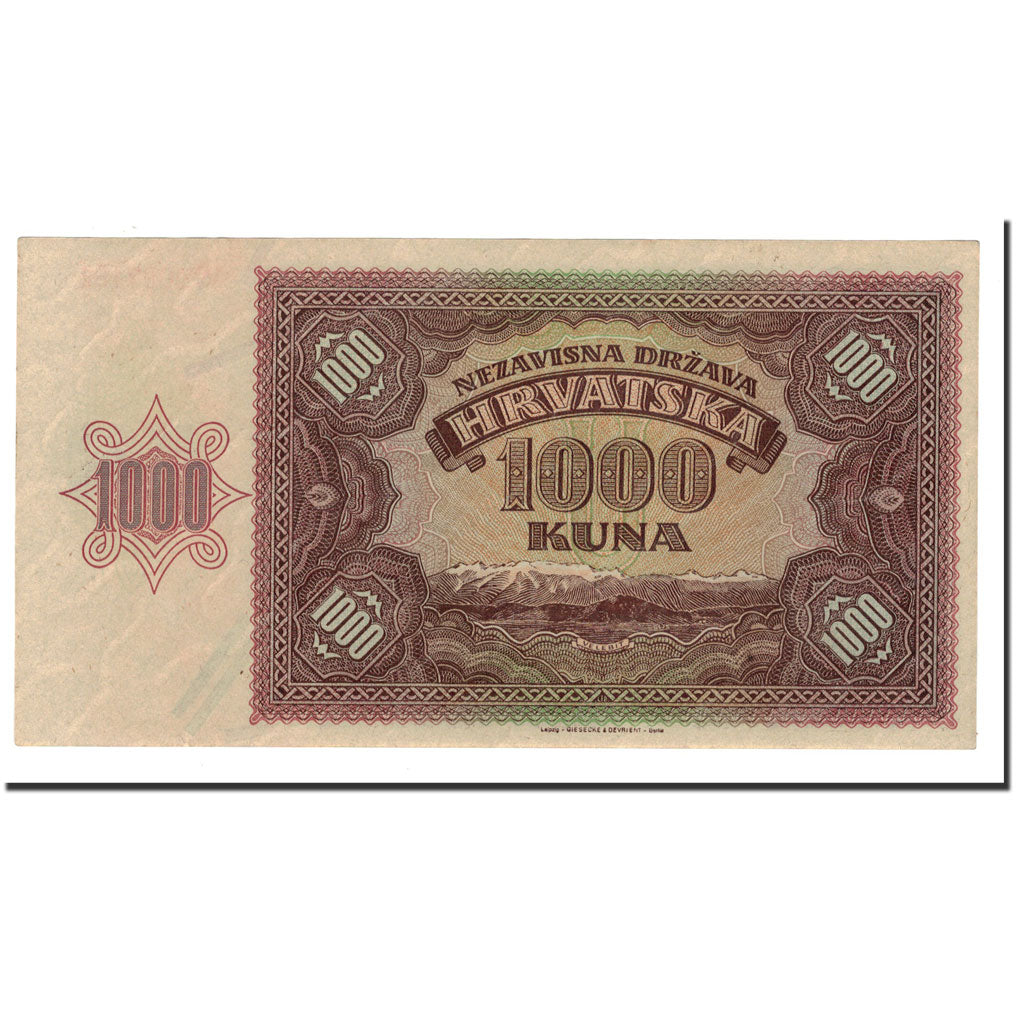 Banknote, Croatia, 1000 Kuna, 1941, 1941-05-26, KM:4a, UNC(64)