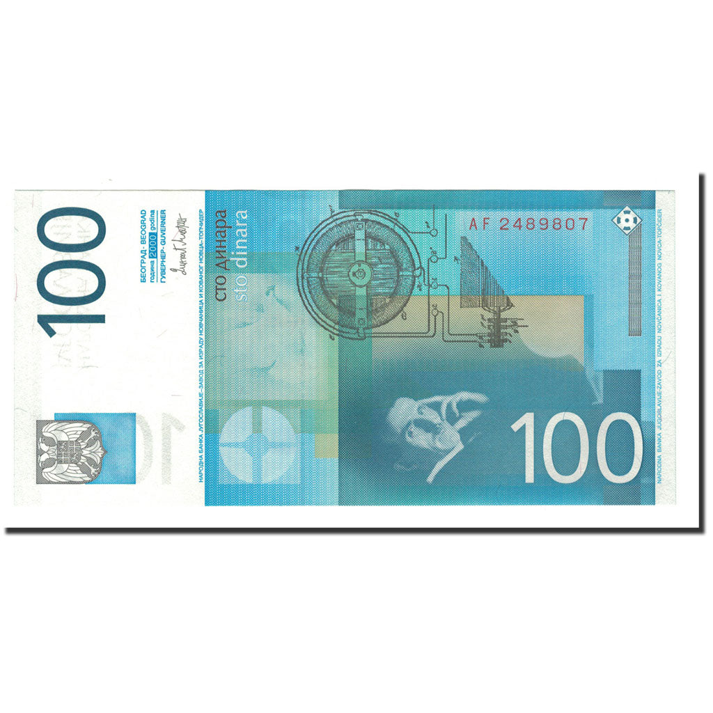 Banknote, Yugoslavia, 100 Dinara, 2000, KM:156a, UNC(65-70)