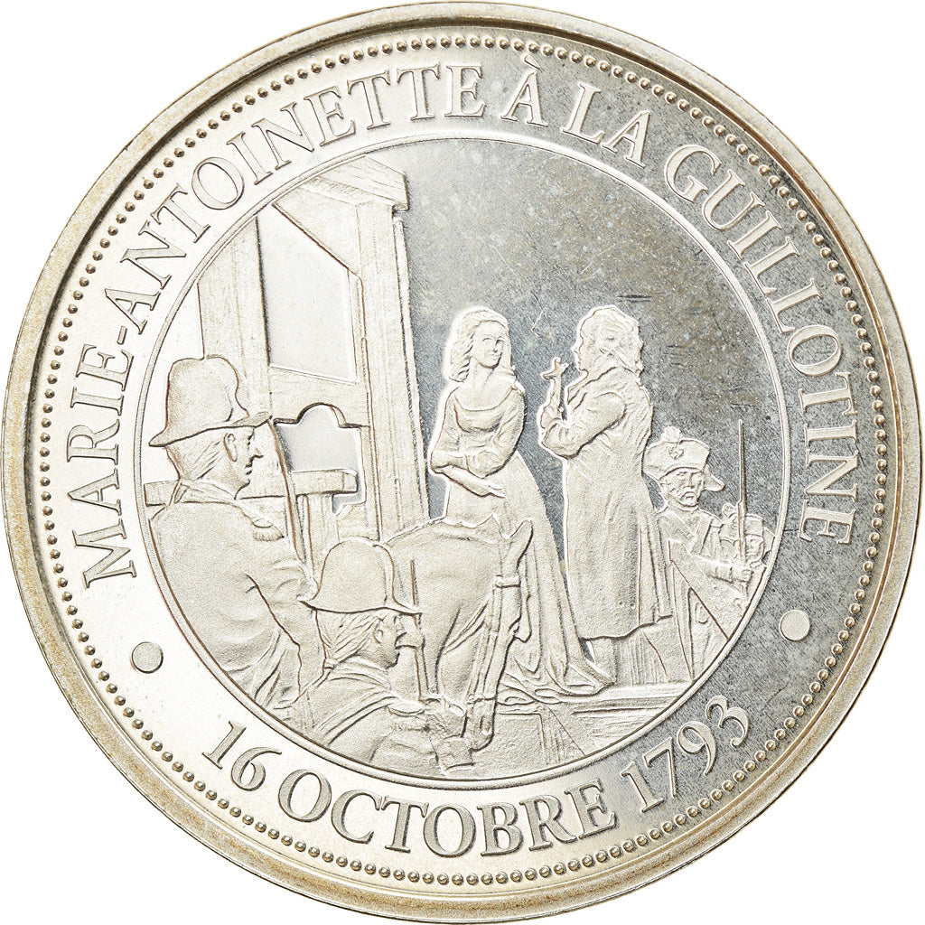 Francia, medalla, Révolution française, Marie-Antoinette à la Guillotine