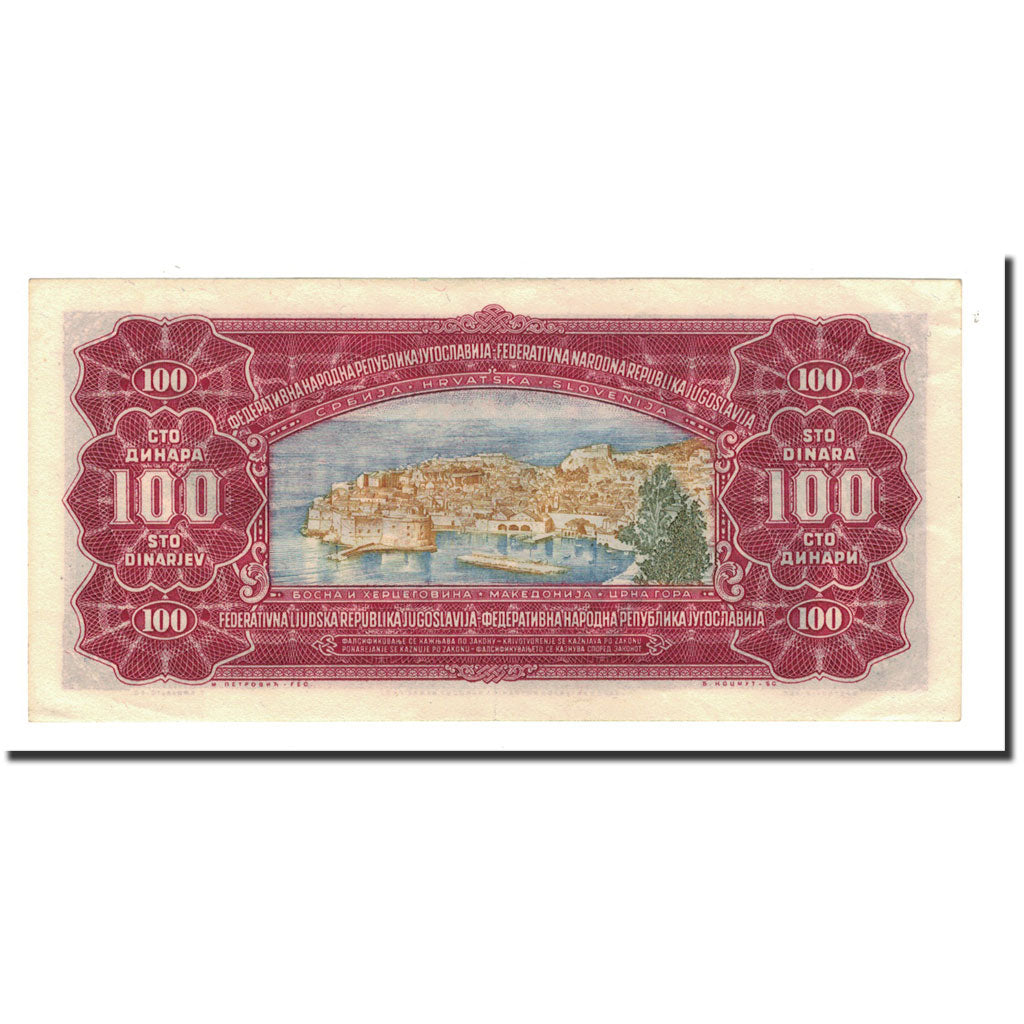 Yugoslavia, 100 Dinara, 1955, 1955-05-01, KM:69, UNC(60-62)