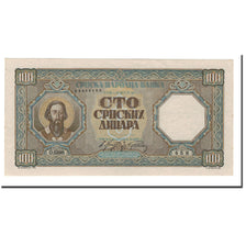 Banknote, Serbia, 100 Dinara, 1943, 1943-01-01, KM:33, UNC(65-70)