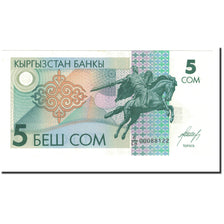Banknote, KYRGYZSTAN, 5 Som, Undated (1993), KM:5, UNC(65-70)