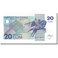 Banconote, Kirghizistan, 20 Som, Undated (1993), KM:6, FDS