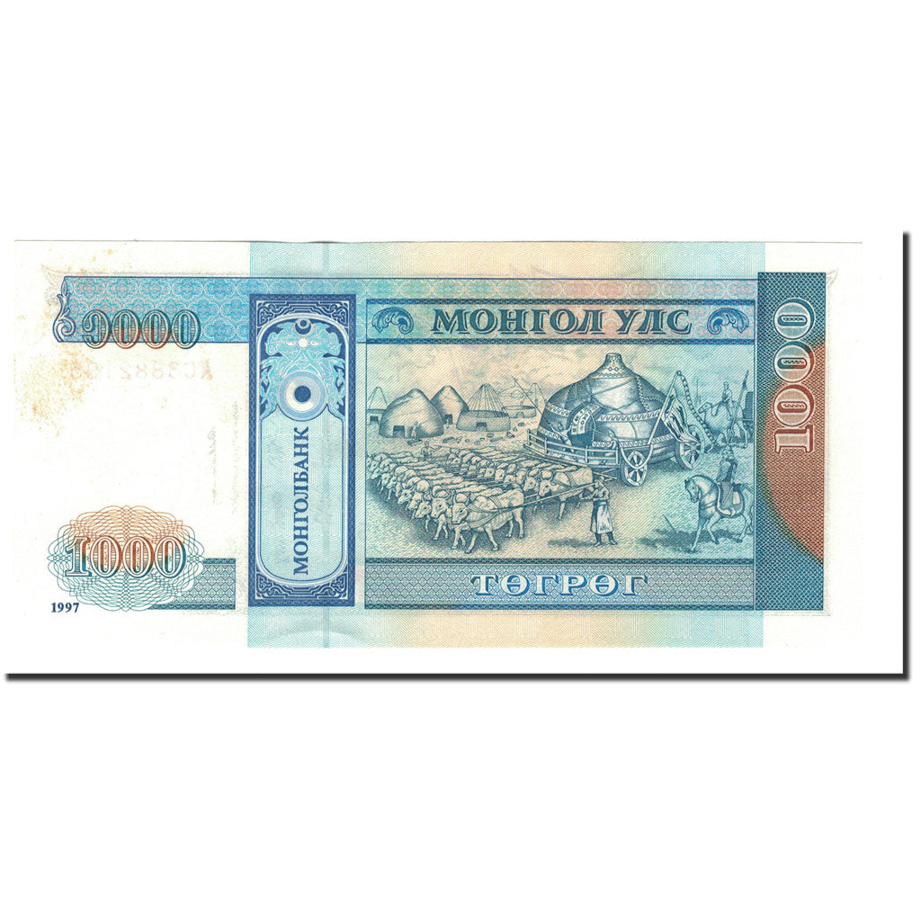 Banknote, Mongolia, 1000 Tugrik, 1997, KM:59b, UNC(64)