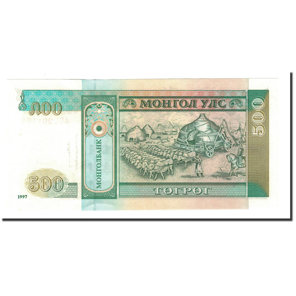 Banknote, Mongolia, 500 Tugrik, 1997, KM:58, UNC(65-70)
