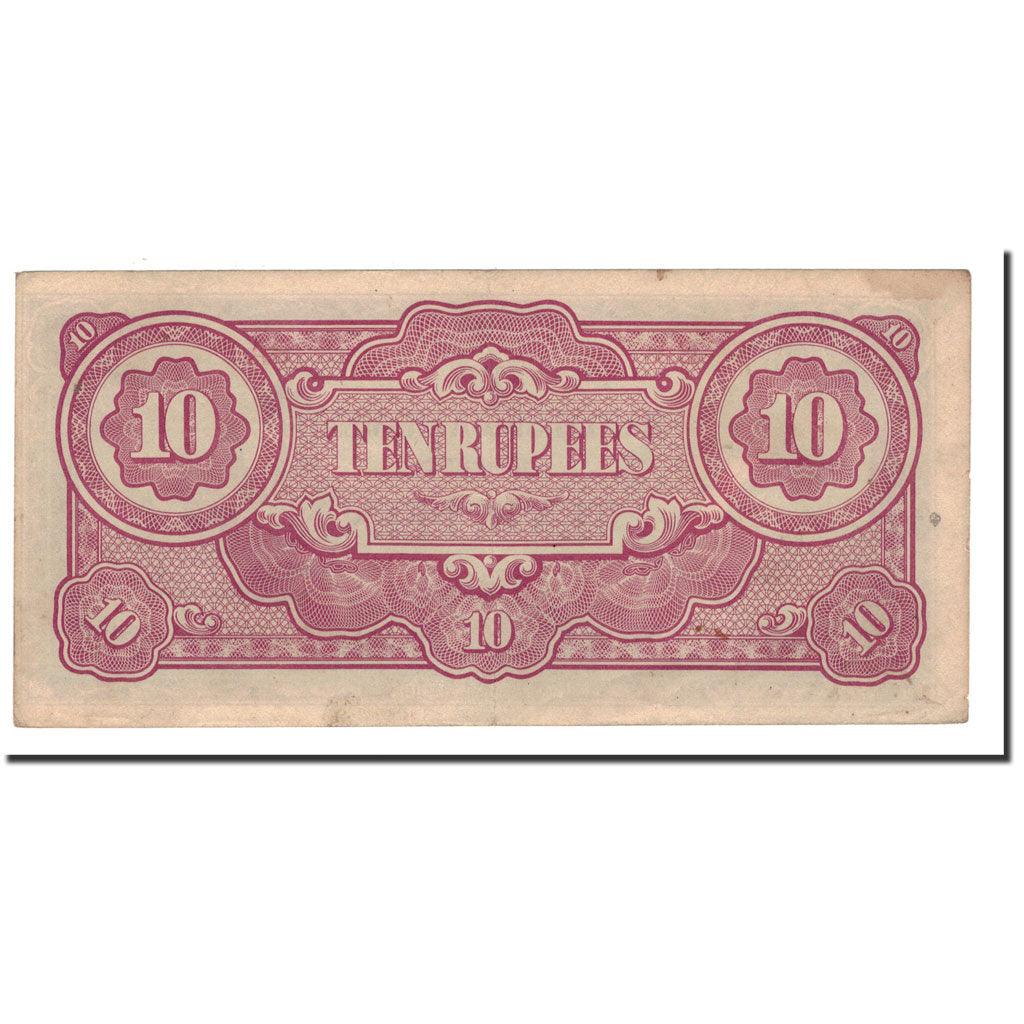 Banconote, Birmania, 10 Rupees, Undated (1942-44), KM:16b, BB+