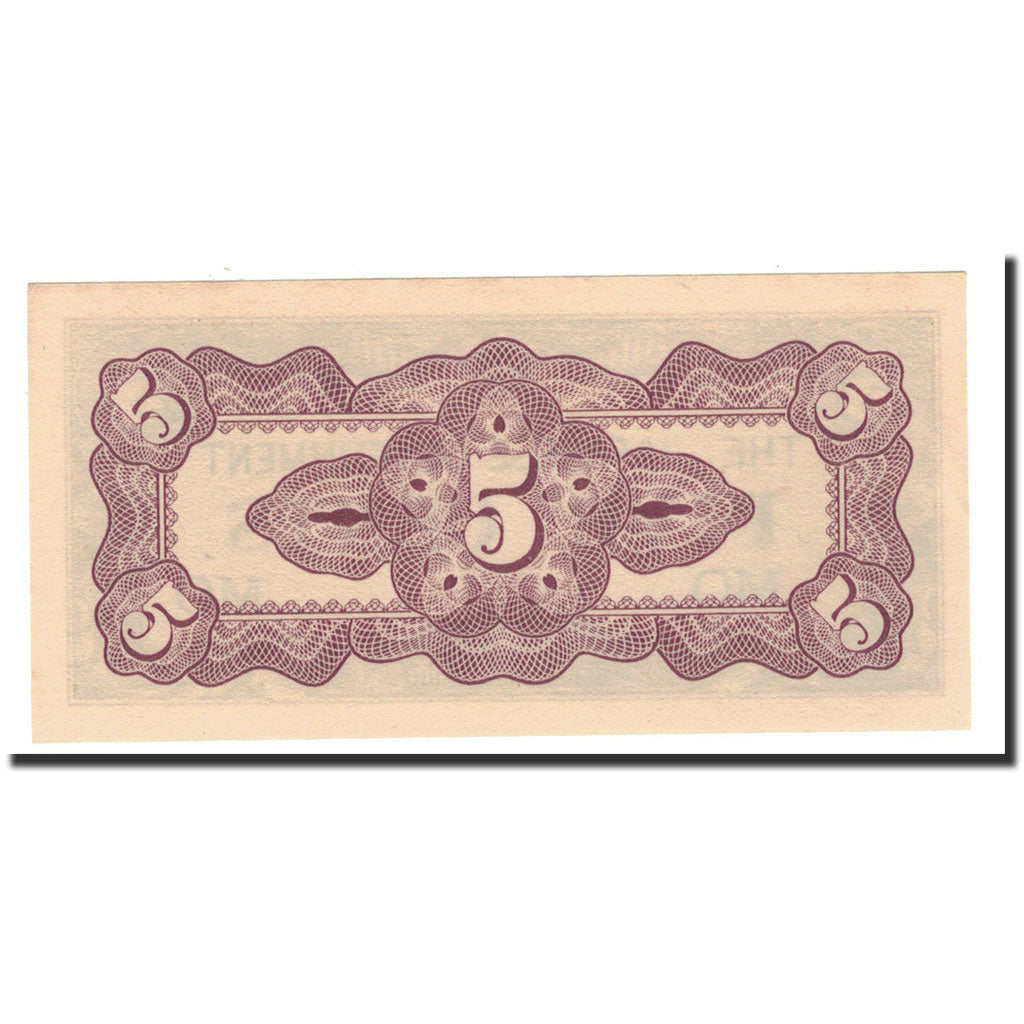Banknote, MALAYA, 5 Cents, 1942, Undated, KM:M2a, UNC(65-70)