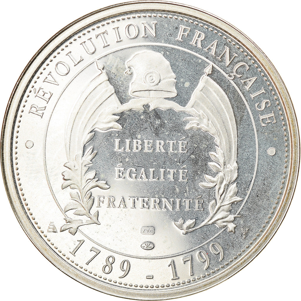 France, Medal, Révolution Française, Marquis de La Fayette, History, MS(64)