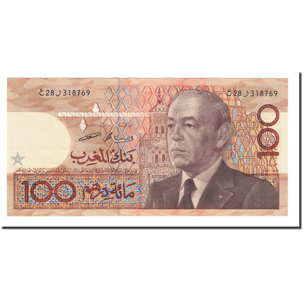 Billet, Maroc, 100 Dirhams, 1987, KM:65c, NEUF